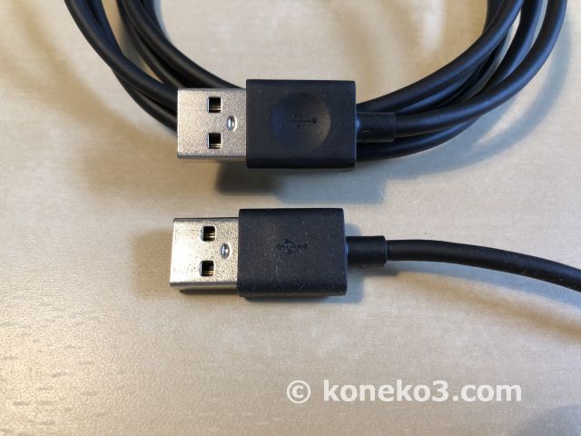 USBケーブルの比較