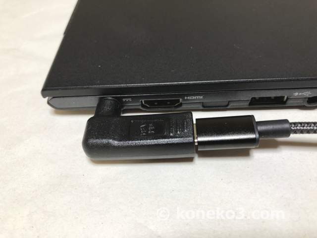 USB Type-C コネクタのサイズ感