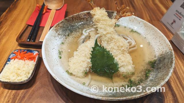 サクサクの衣にコシのある麺