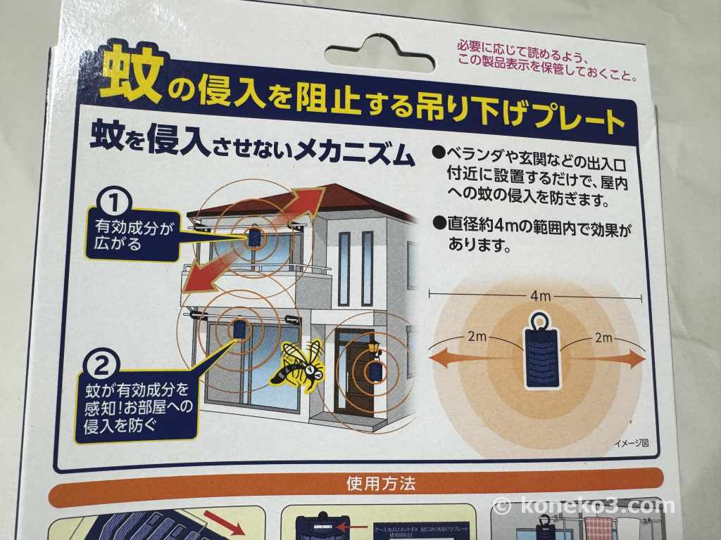 蚊を侵入させないメカニズム
