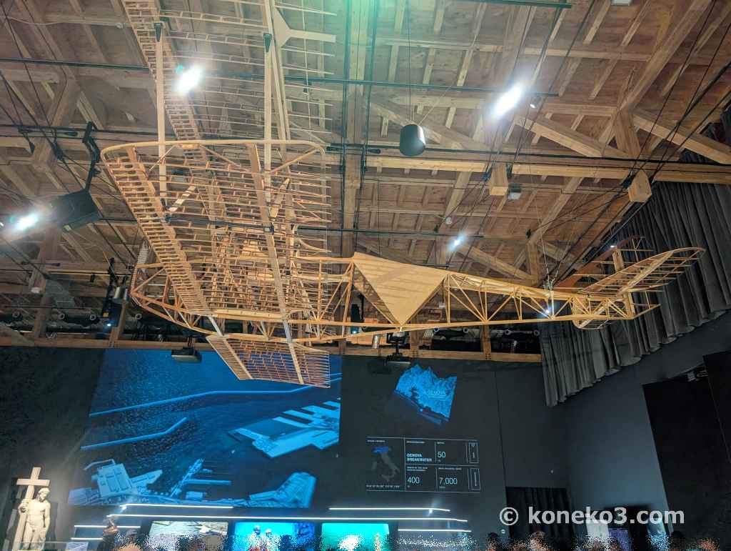 アンサルドSVA9型機の骨格模型