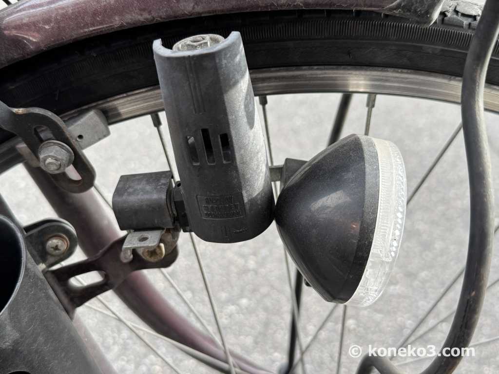 古い自転車ライト