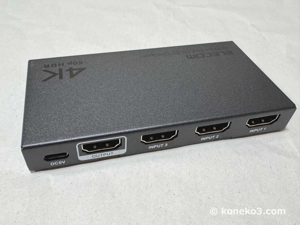 入出力4ポートと電源供給用USB Type-C