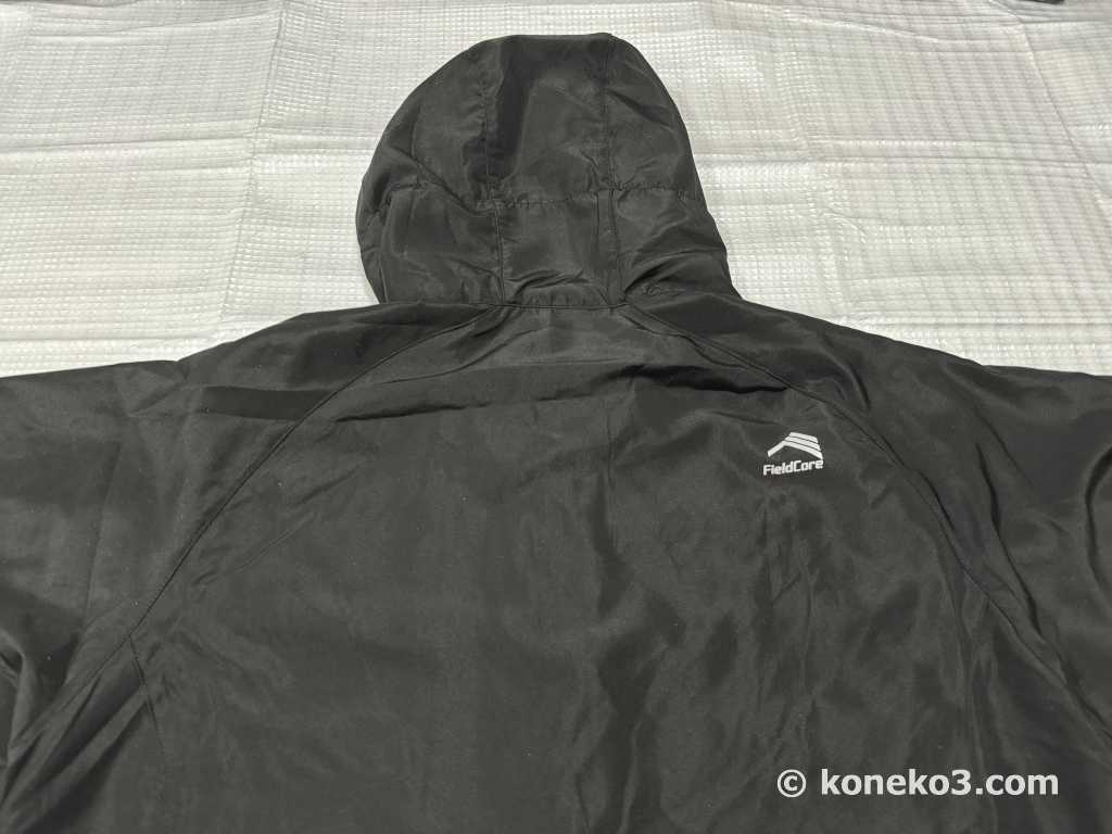 ジャケットの背面