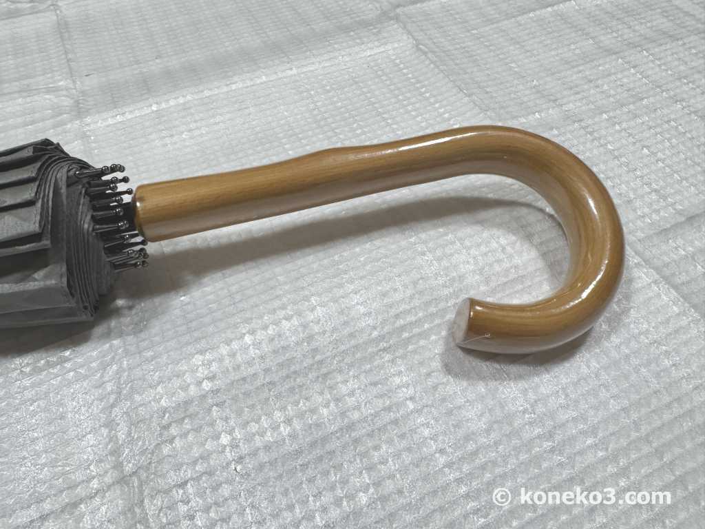 木目プリントの持ち手