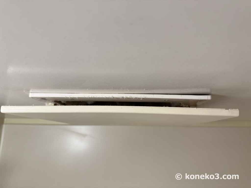 天井埋め込み型換気扇の構造